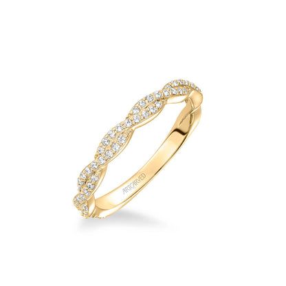 Madeleine Contemporary Diamond Twist Wedding Band