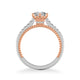 Ilena Contemporary Side Stone Rope Diamond Engagement Ring