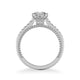 Ilena Contemporary Side Stone Rope Diamond Engagement Ring