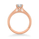 Cameron Contemporary Solitaire Rope Diamond Engagement Ring