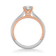 Cameron Contemporary Solitaire Rope Diamond Engagement Ring