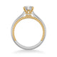 Cameron Contemporary Solitaire Rope Diamond Engagement Ring