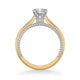 Cameron Contemporary Solitaire Rope Diamond Engagement Ring
