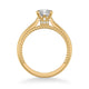 Cameron Contemporary Solitaire Rope Diamond Engagement Ring