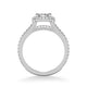 Evangeline Classic Cushion Halo Diamond Engagement Ring