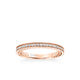Keira Contemporary Diamond and Rope Wedding Band