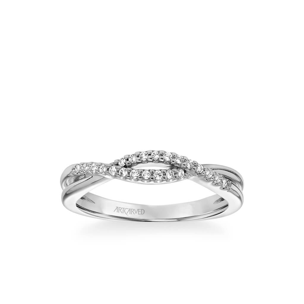 Kennedy Contemporary Diamond Twist Wedding Band