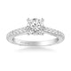 Carmen Contemporary Side Stone Twist Diamond Engagement Ring