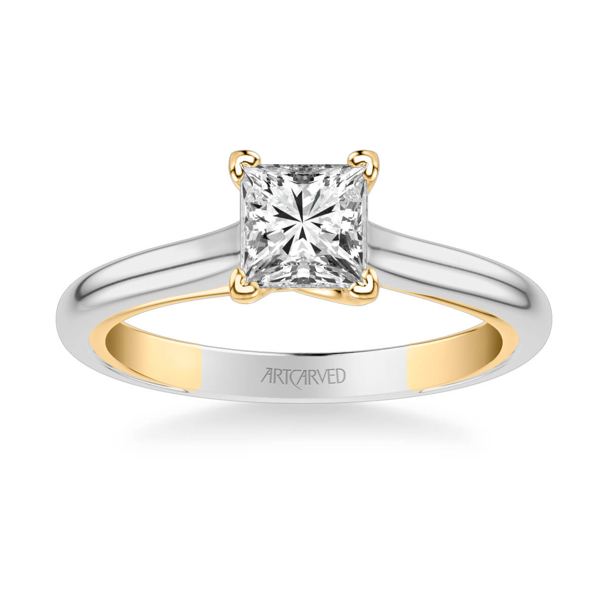 Tayla Contemporary Solitaire Twist Diamond Engagement Ring