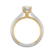 Tayla Contemporary Solitaire Twist Diamond Engagement Ring
