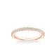 Wren Contemporary Diamond and Rope Wedding Band