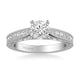 Blanche Vintage Side Stone Heritage Collection Diamond Engagement Ring