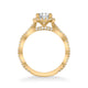 Gianna Contemporary Round Halo Twist Diamond Engagement Ring