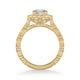 Lilith Vintage Unique Halo Diamond Engagement Ring