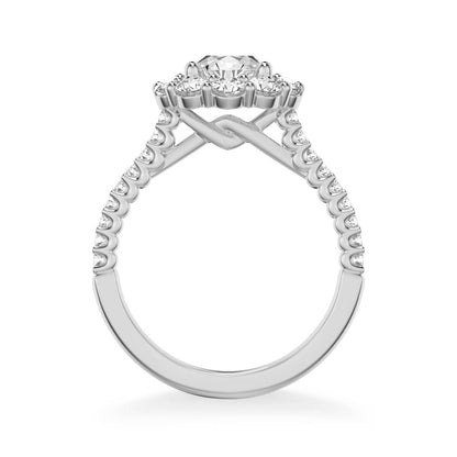 Penny Classic Round Halo Diamond Engagement Ring