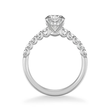 Faye Classic Side Stone Diamond Engagement Ring