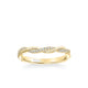 Petaluma Contemporary Half Diamond Half Polished Twist Wedding Band