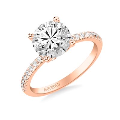 Floral Engagement Ring