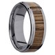 Tantalum with Polish , Polish Finish and Walnut Inlay