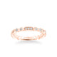 Stackable Band with Diamond and Milgrain Multi-Shape Alternating Design