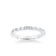 Stackable Band with Diamond and Milgrain Multi-Shape Alternating Design