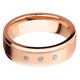 14K Rose Gold with Satin , Polish Finish