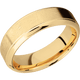 14K Yellow Gold with Distressed , Polish Finish