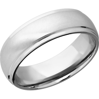 14K White Gold + Anglesatin , Polish Finish