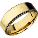 14K Yellow Gold with Hammer , Polish Finish