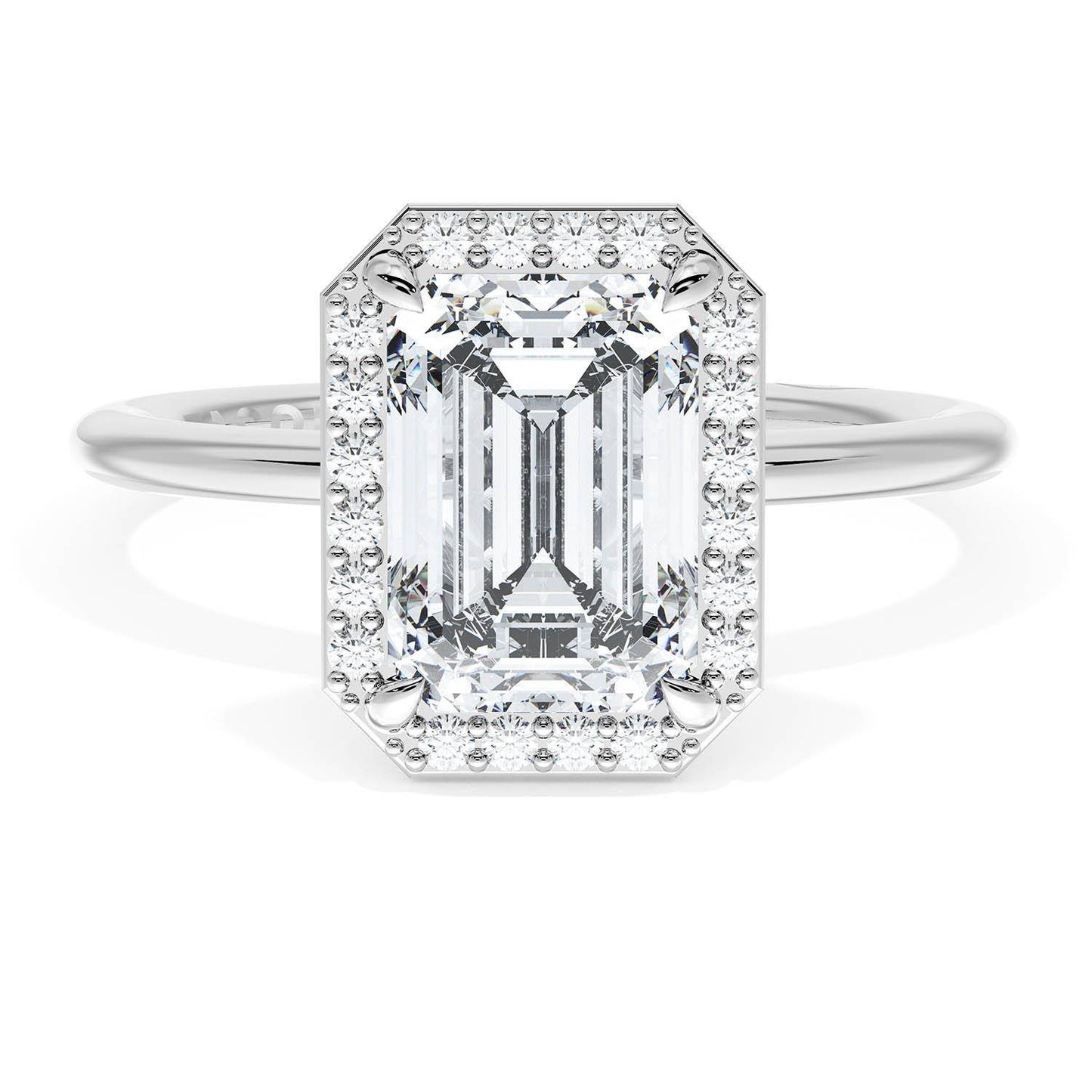 Emerald Bloom Engagement Ring