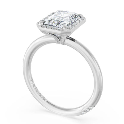 Emerald Bloom Engagement Ring