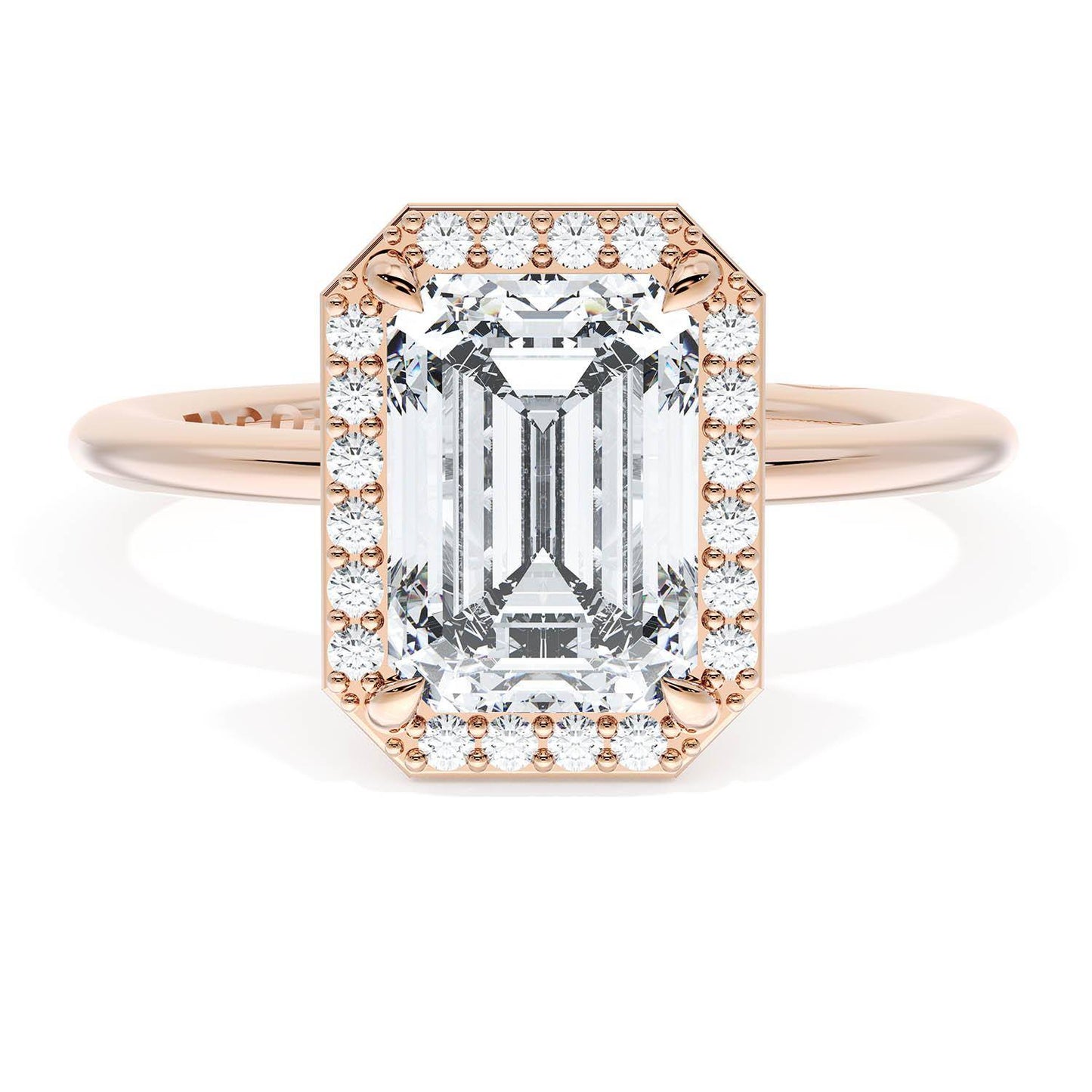 Emerald Bloom Engagement Ring