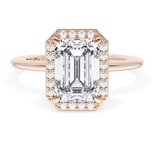 Emerald Bloom Engagement Ring