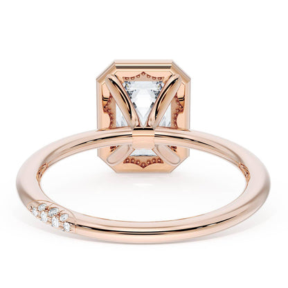 Emerald Bloom Engagement Ring