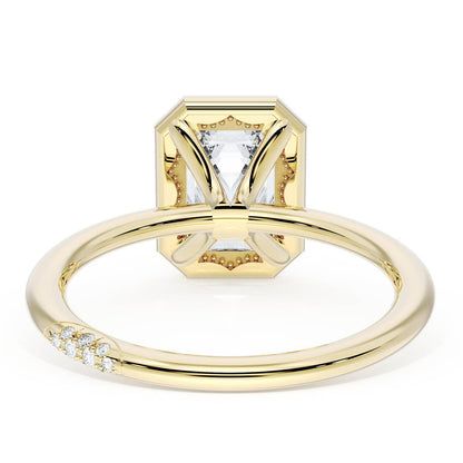 Emerald Bloom Engagement Ring