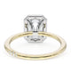 Emerald Bloom Two-Tone Engagement Ring