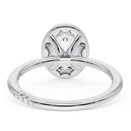 Oval Bloom Engagement Ring