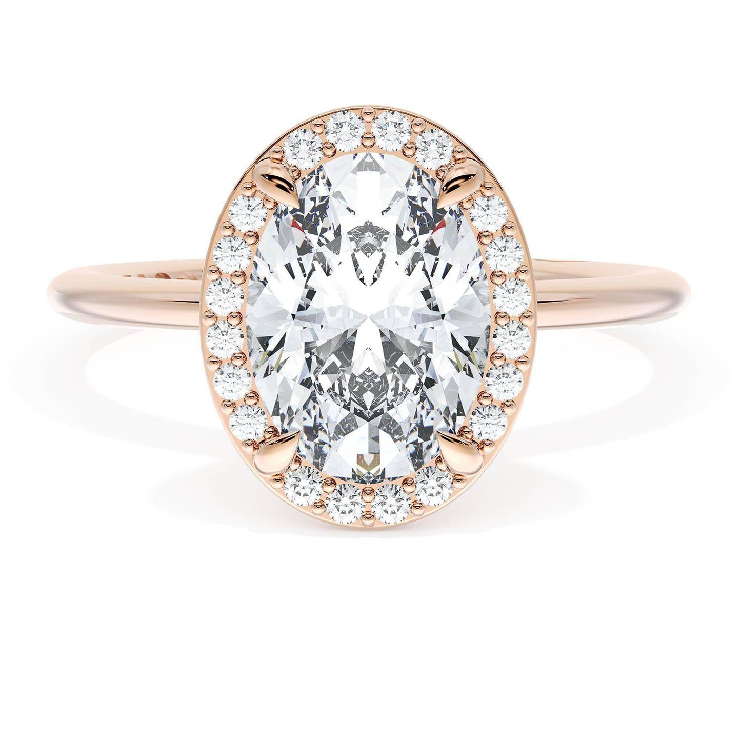 Oval Bloom Engagement Ring