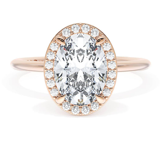 Oval Bloom Engagement Ring