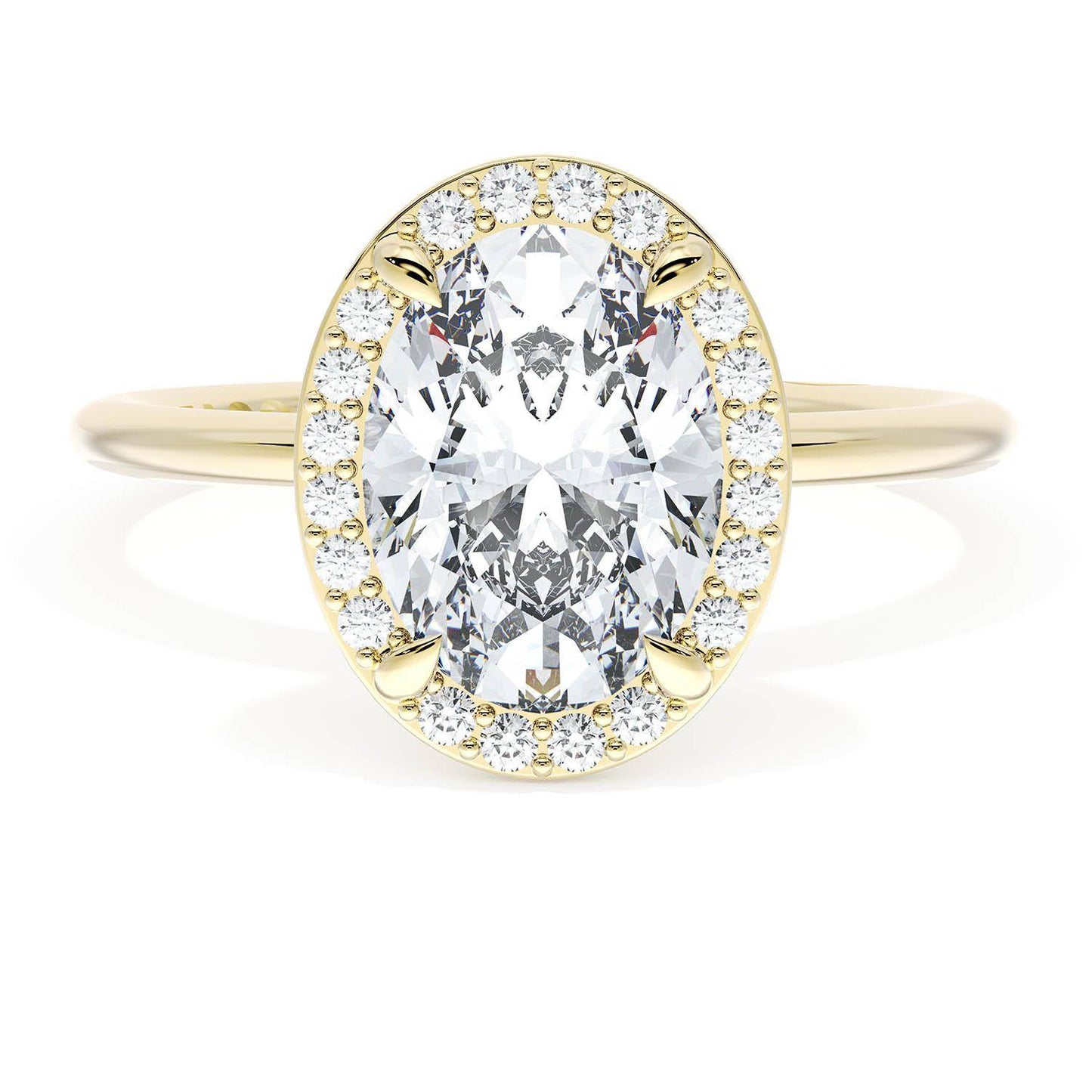 Oval Bloom Engagement Ring