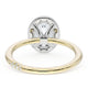 Oval Bloom Two-Tone Engagement Ring