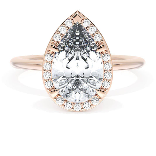 Pear Bloom Engagement Ring