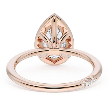 Pear Bloom Engagement Ring