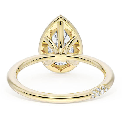 Pear Bloom Engagement Ring