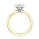 Pear Bloom Two-Tone Engagement Ring