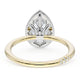 Pear Bloom Two-Tone Engagement Ring