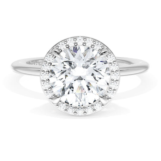 Round Bloom Engagement Ring