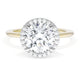 Round Bloom Two-Tone Engagement Ring