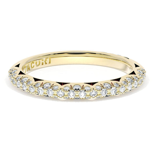 Pavé Diamond Wedding Band, 2.4mm