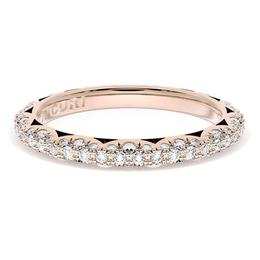 Pavé Diamond Wedding Band, 2.4mm